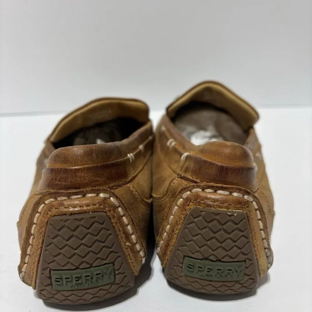 Sperry Men’s Gold Cup Harpswell Driver Loafers Brown, Size 9 M